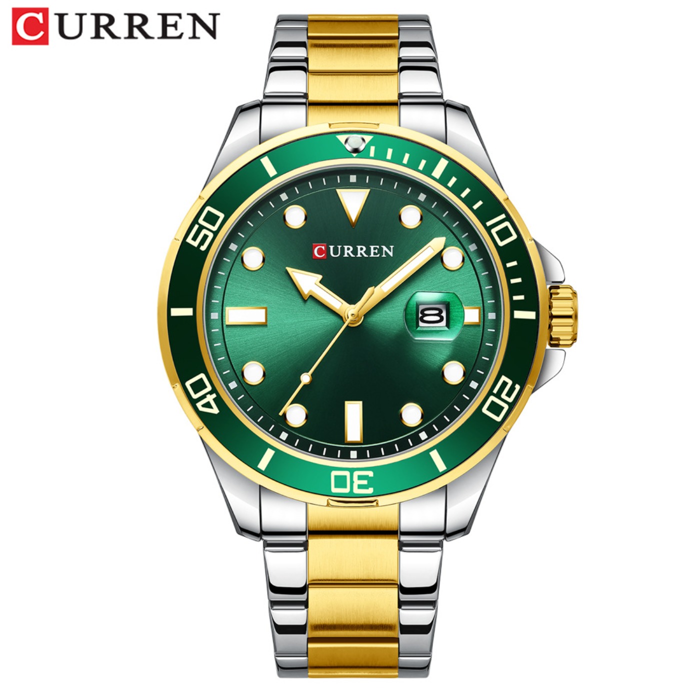 Luxury Watch Brand - CURREN Nowa Seria Green Water Ghost