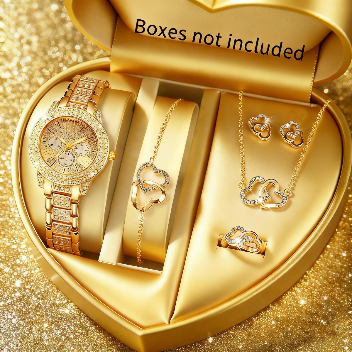 Luxury Watch Kit - 6 SZTUK Luksusowy Zestaw Biżuterii z