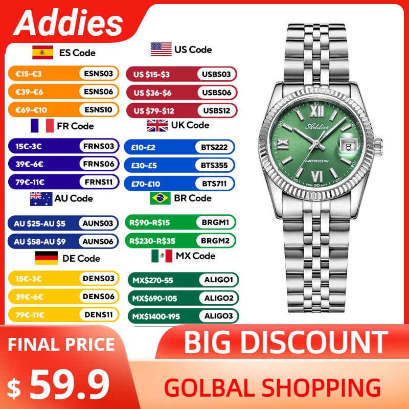 Luxury Watch Quality - Wysokiej jakości luksusowy zegarek damski Addies,