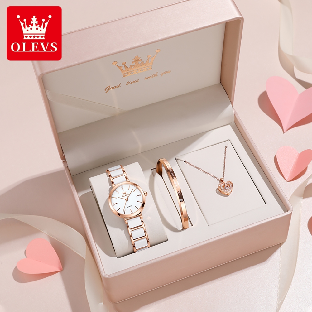 Luxury Watch Brand - OLEVS Damski Zegarek 5877 Luksusowy Elegancki