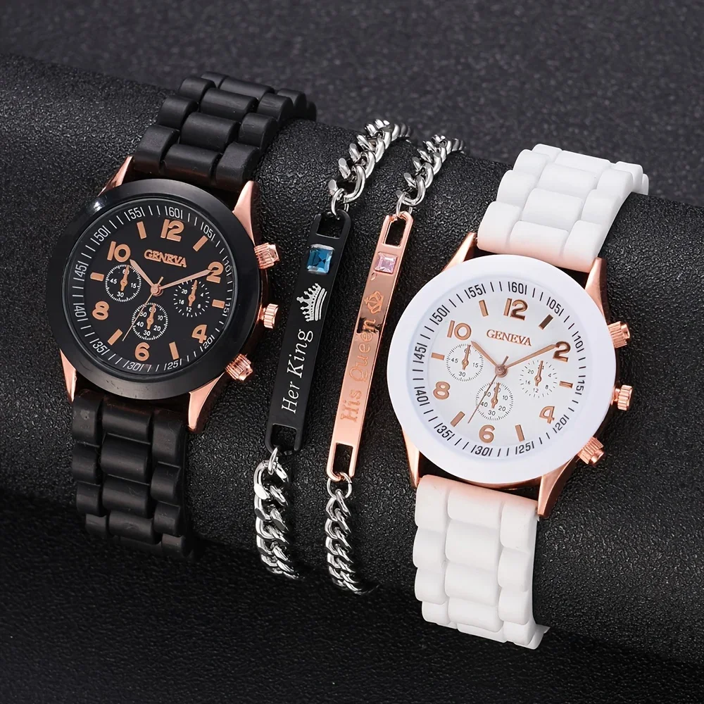 Luxury Watch Kit - 2 szt. Luksusowy zestaw zegarków damskich