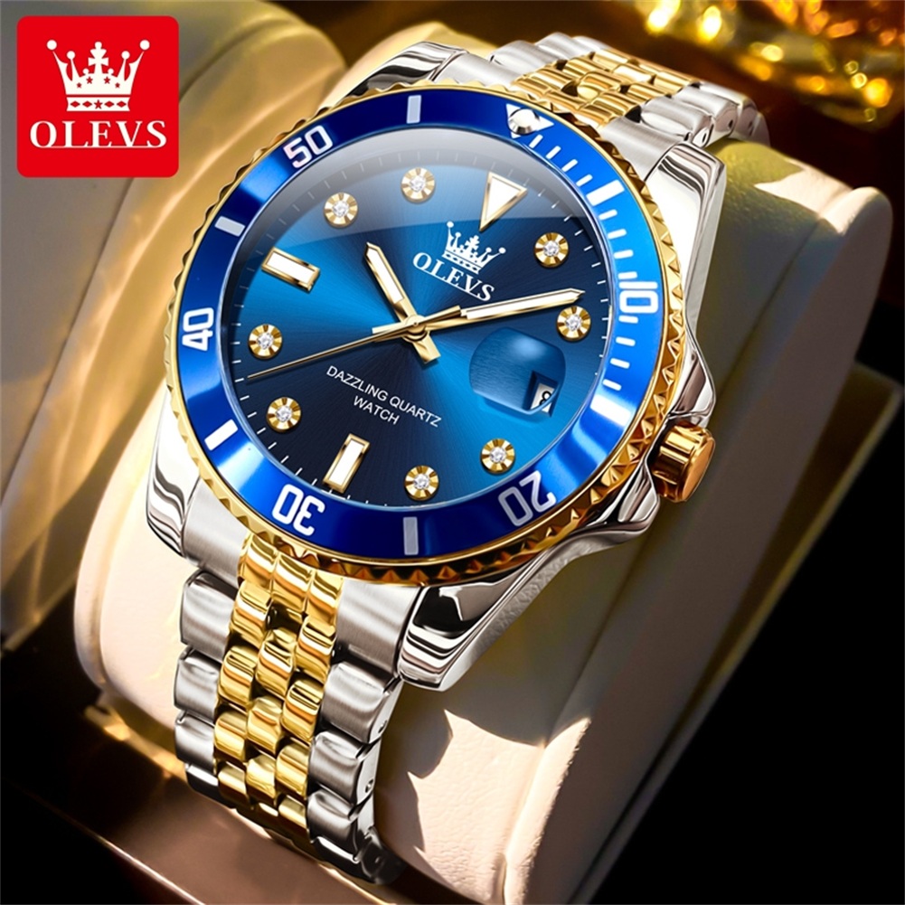 Luxury Watch Face - OLEVS luksusowy zegarek biznesowy wodoodporny męski