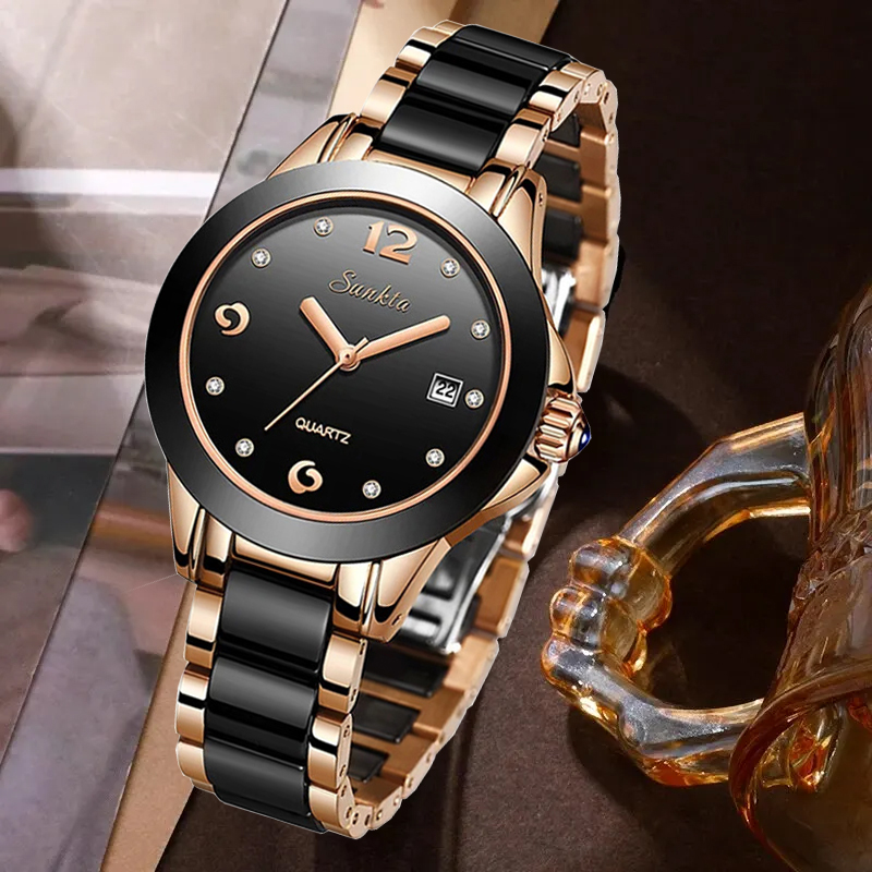 Luxury Women'S Watch - Zegarki damskie LIGE Sunkta, eleganckie, modne,