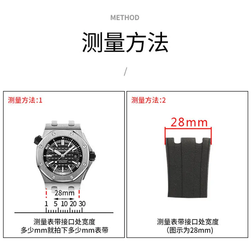 28mm Silikonowy Pasek do Zegar – Audemars Piguet Watch Royal Oak Offshore recenzja i cena