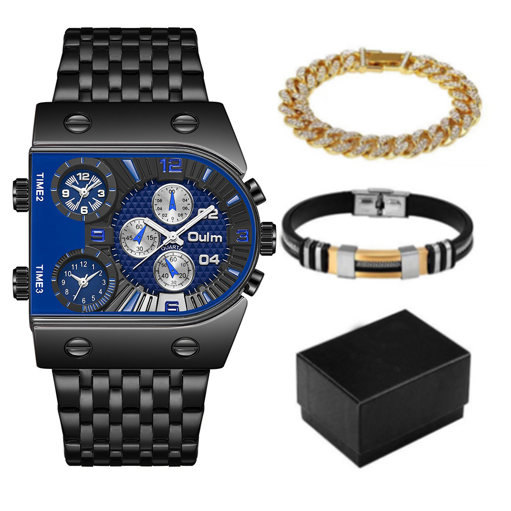 Męski luksusowy prostokątny zł – Luxury Watch Face recenzja i cena