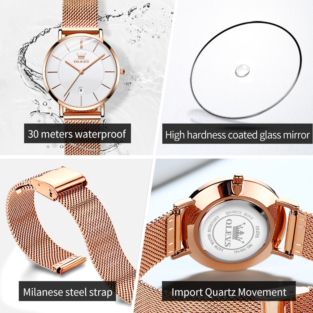 OLEVS Damski Zegarek 5869 Eleg – Luxury Watch Brand recenzja i cena