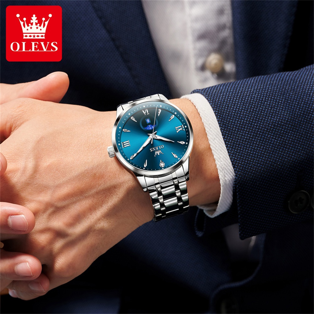 OLEVS Moon Phase męskie zegark – Luxury Watch Brand recenzja i cena