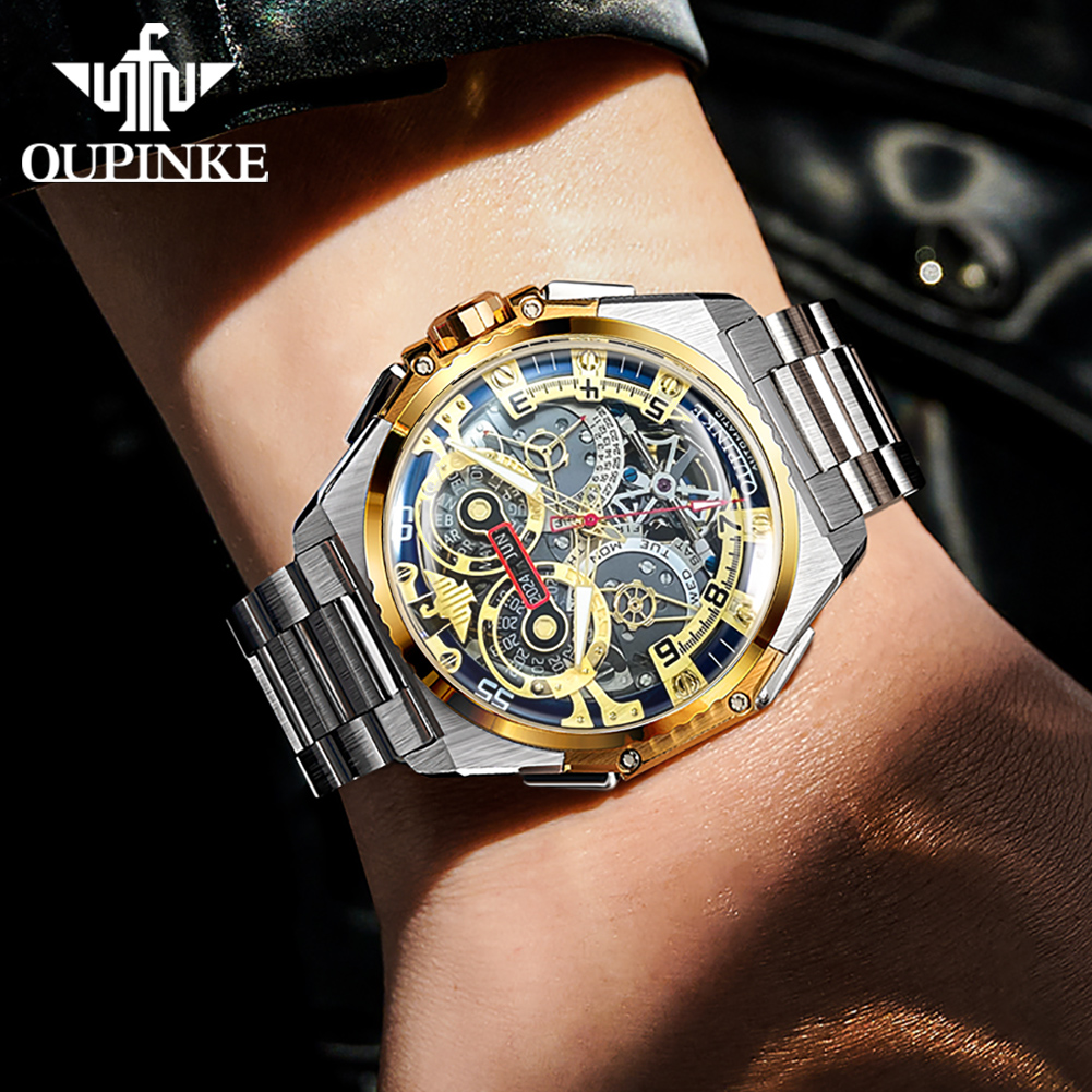 Zegarki męskie OUPINKE, luksus – Luxury Watch Brand recenzja i cena