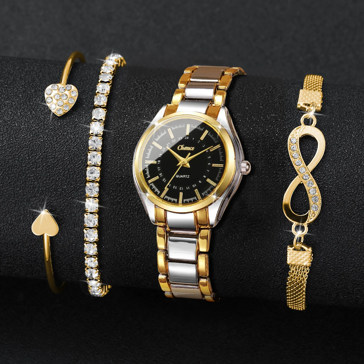 4 SZT. Elegancki Zestaw Damski – Luxury Watch Kit recenzja i cena