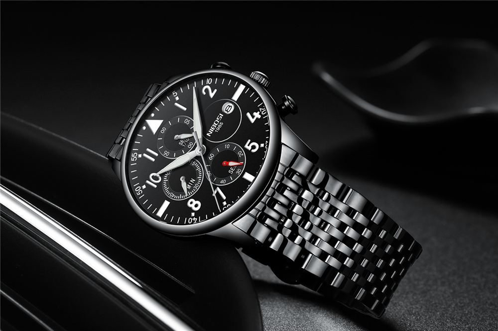 NIBOSI Modne Zegarki Męskie To – Luxury Watch Quality recenzja i cena