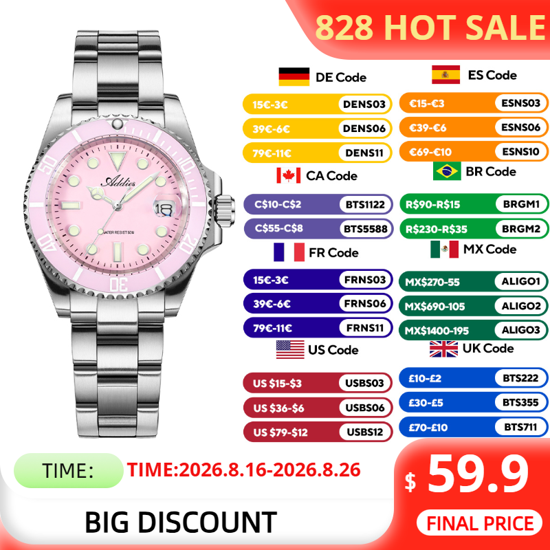 ADDIES 36mm 50m Wodoodporne Ze – Luxury Watch Quality recenzja i cena