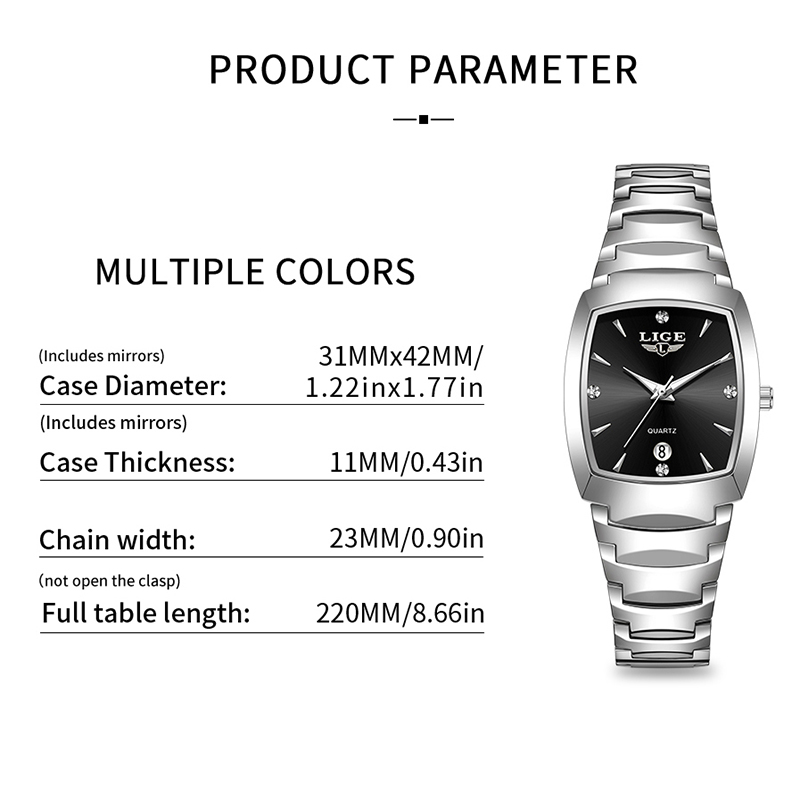 Zegarek LIGE damski biznesowy  – Luxury Women'S Watch recenzja i cena