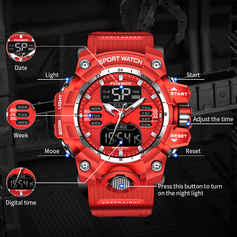 Zegarek wojskowy FOXBOX dla mę – Luxury Watch Zone recenzja i cena