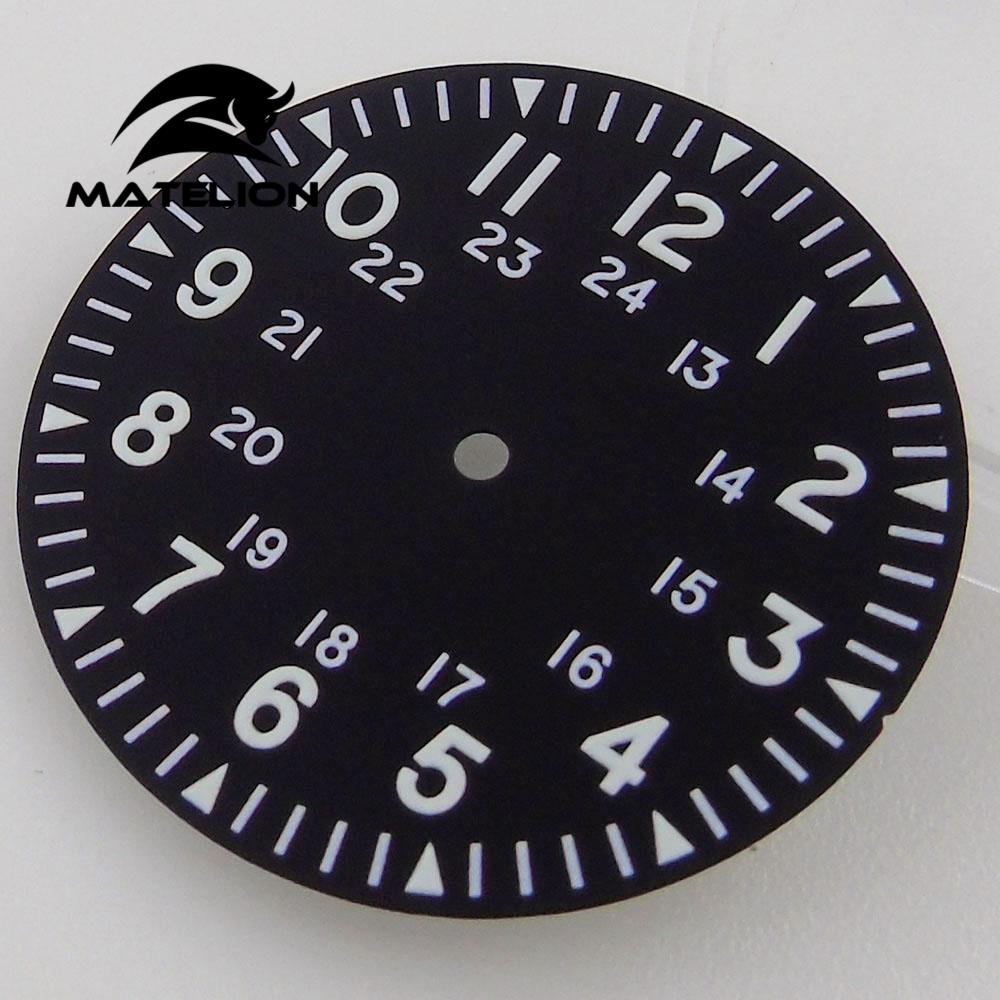 Czarna tarcza zegarka 33,5 mm  – Luxury Watch Face recenzja i cena