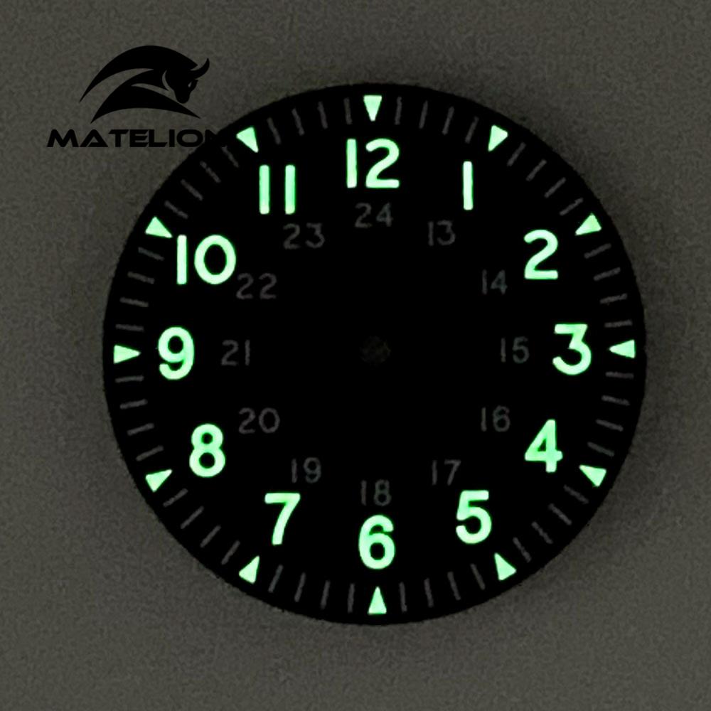 Czarna tarcza zegarka 33,5 mm  – Luxury Watch Face recenzja i cena
